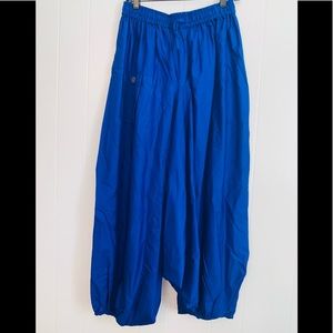 NWT Kara Chic (NF) Blue Harem Pants One Size